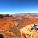 Resting with group on the Grand View Point trail in Canyonlands