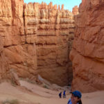 Hiking up steep switchbacks in Bryce Canyon