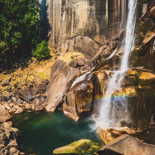 Vernal Falls and Emerald Pool in Yosemite