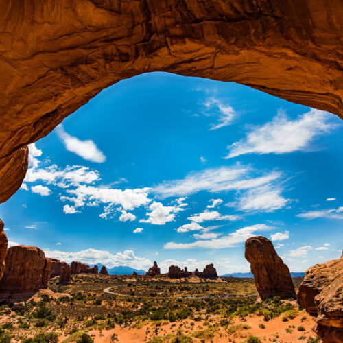 Top view under Double Arch