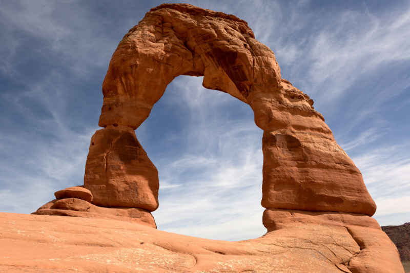 Delicate arch winter