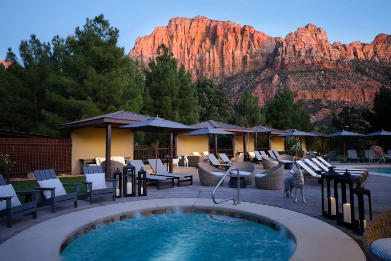 Red cliffs lodge zion pool